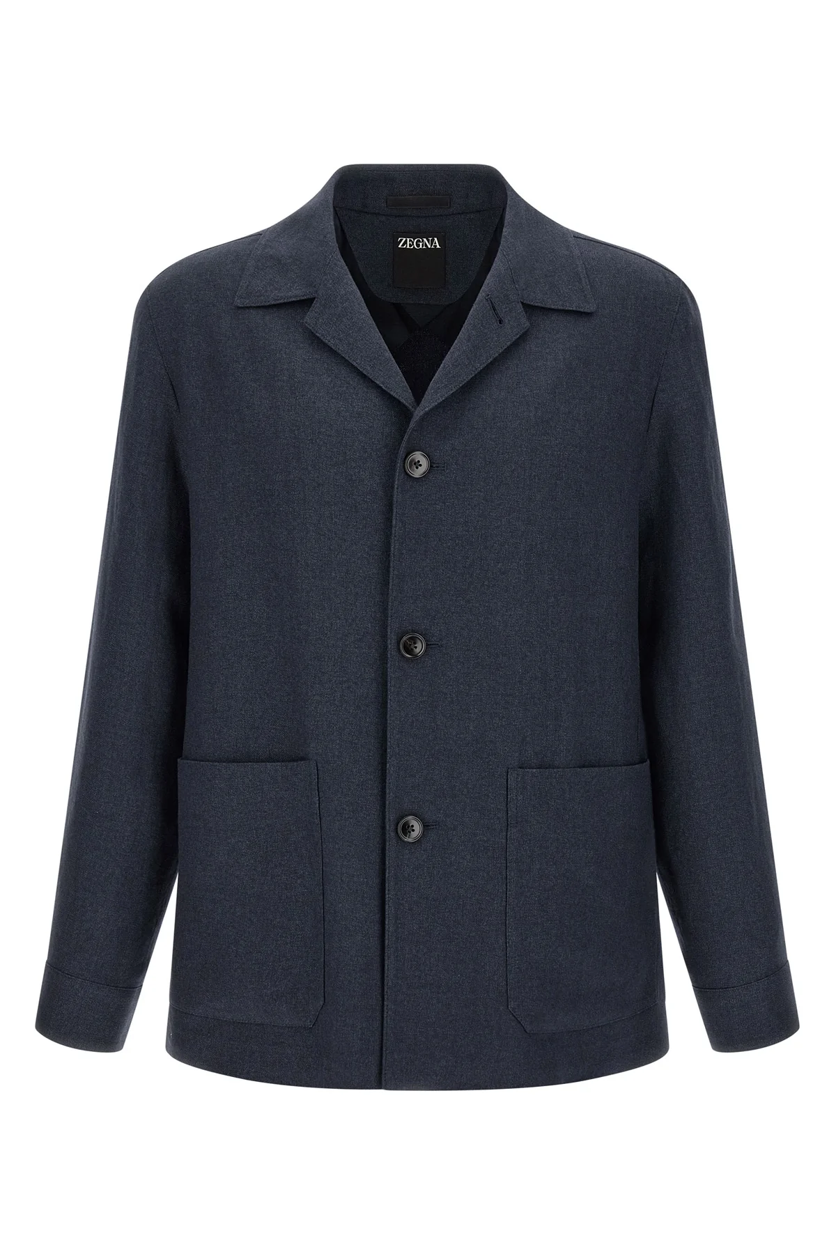 ZEGNA 50 alpe jacket in linen and wool blend mélange