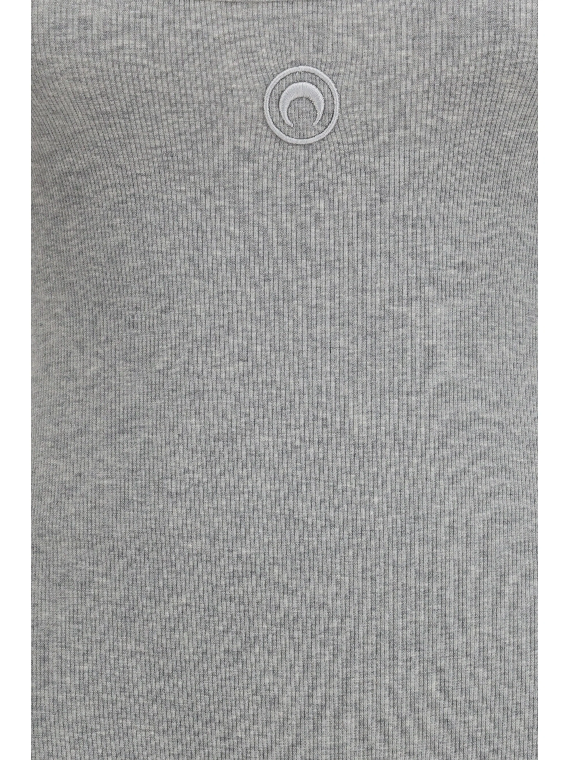 moon logo ribbed jersey short catsuit