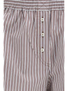 striped silk shorts