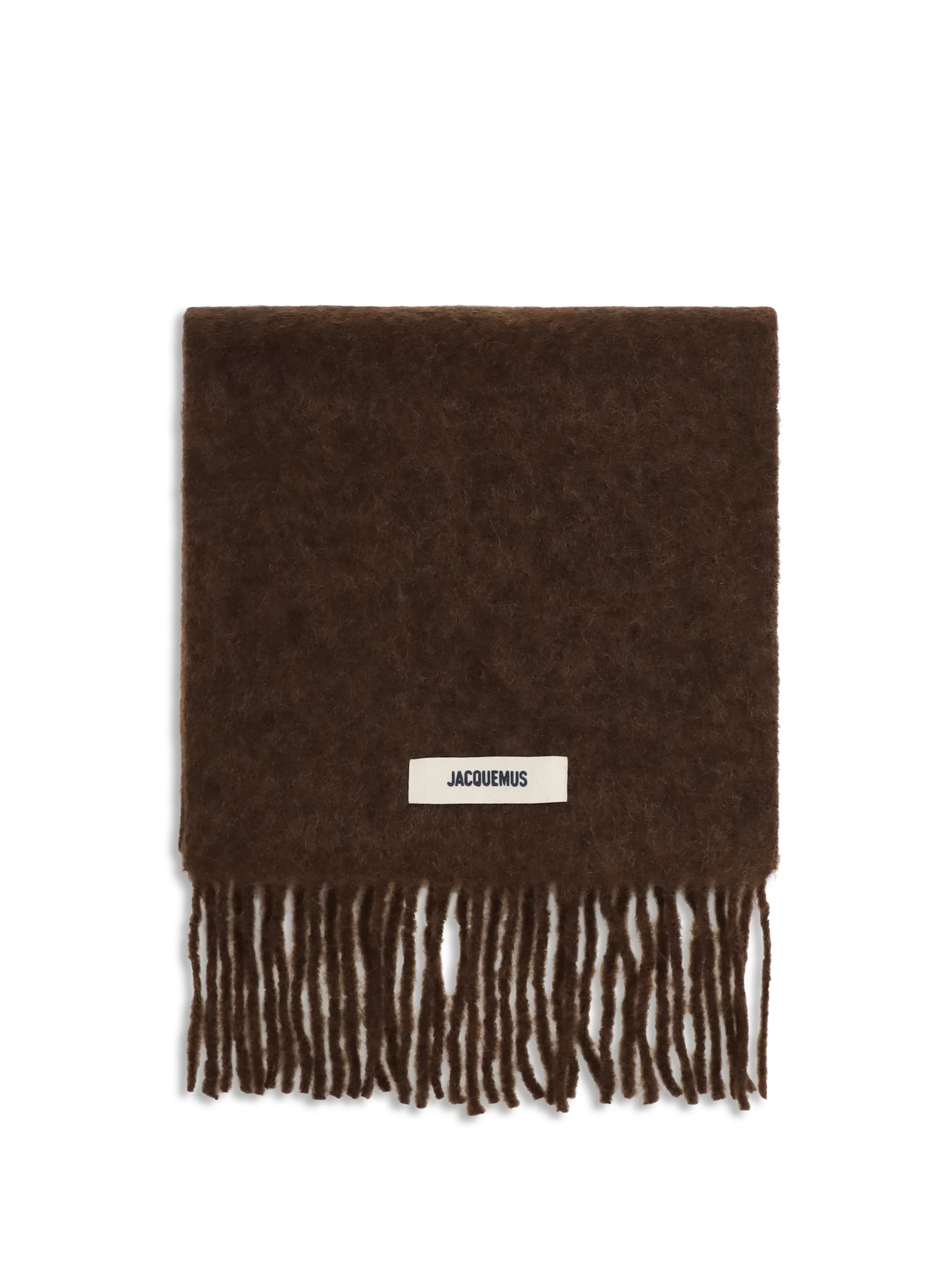JACQUEMUS OS fringed scarf