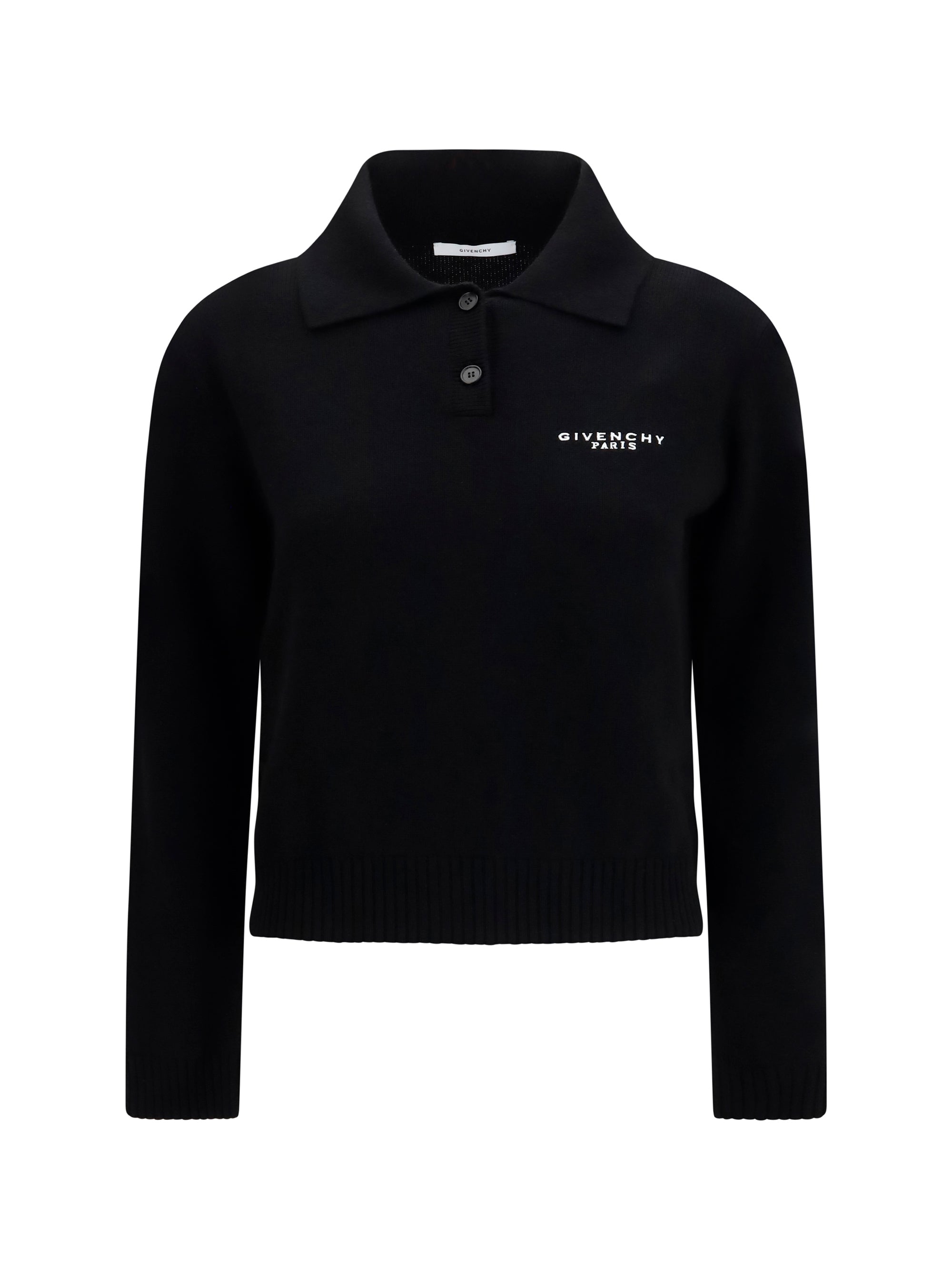 GIVENCHY L wool and cashmere polo sweater 