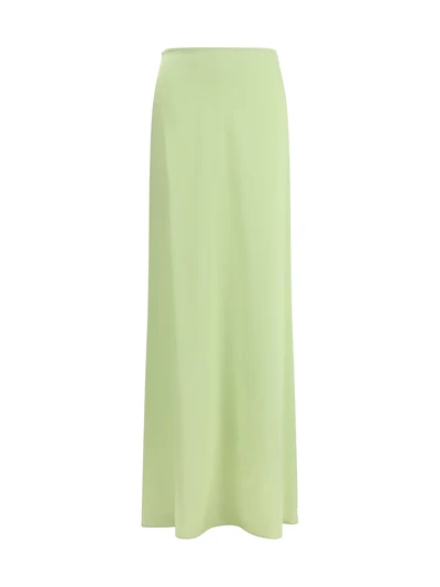 classic long silk skirt
