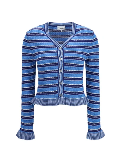striped cotton cardigan