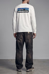 the patagonia long-sleeved t-shirt in a bright white tone