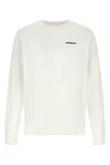 the patagonia long-sleeved t-shirt in a bright white tone
