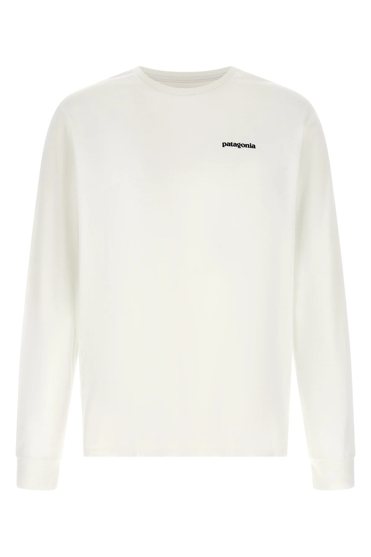 the patagonia long-sleeved t-shirt in a bright white tone