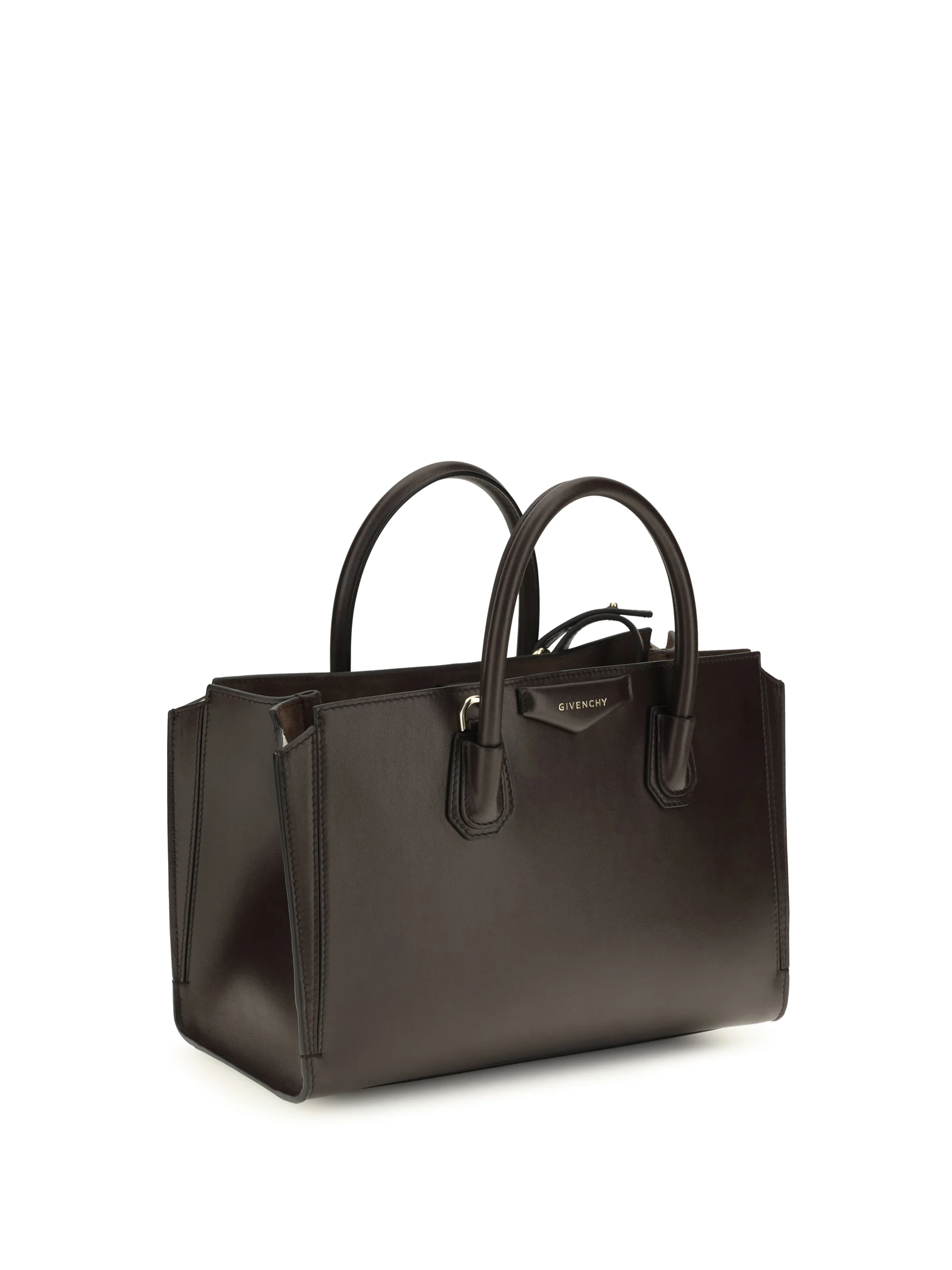 GIVENCHY OS small antigona catchall glossy grained leather handbag