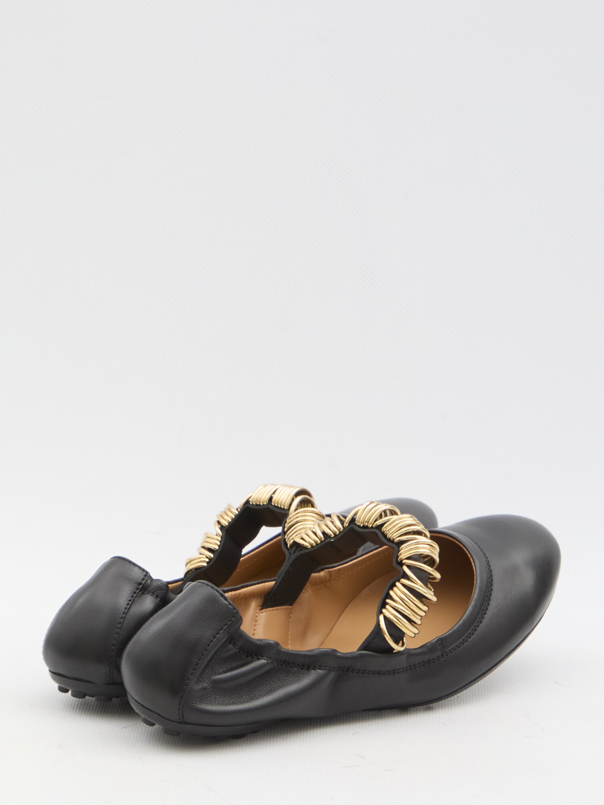 ballet flats with eyelets
