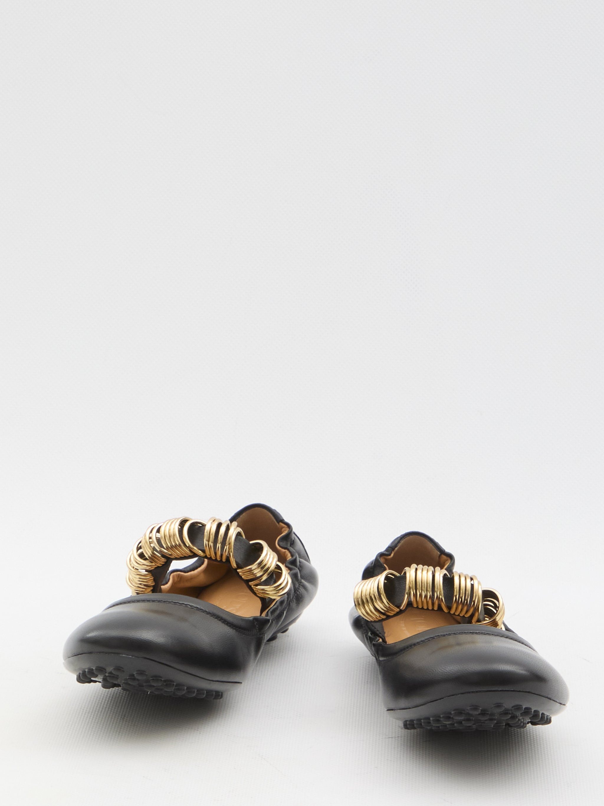 ballet flats with eyelets