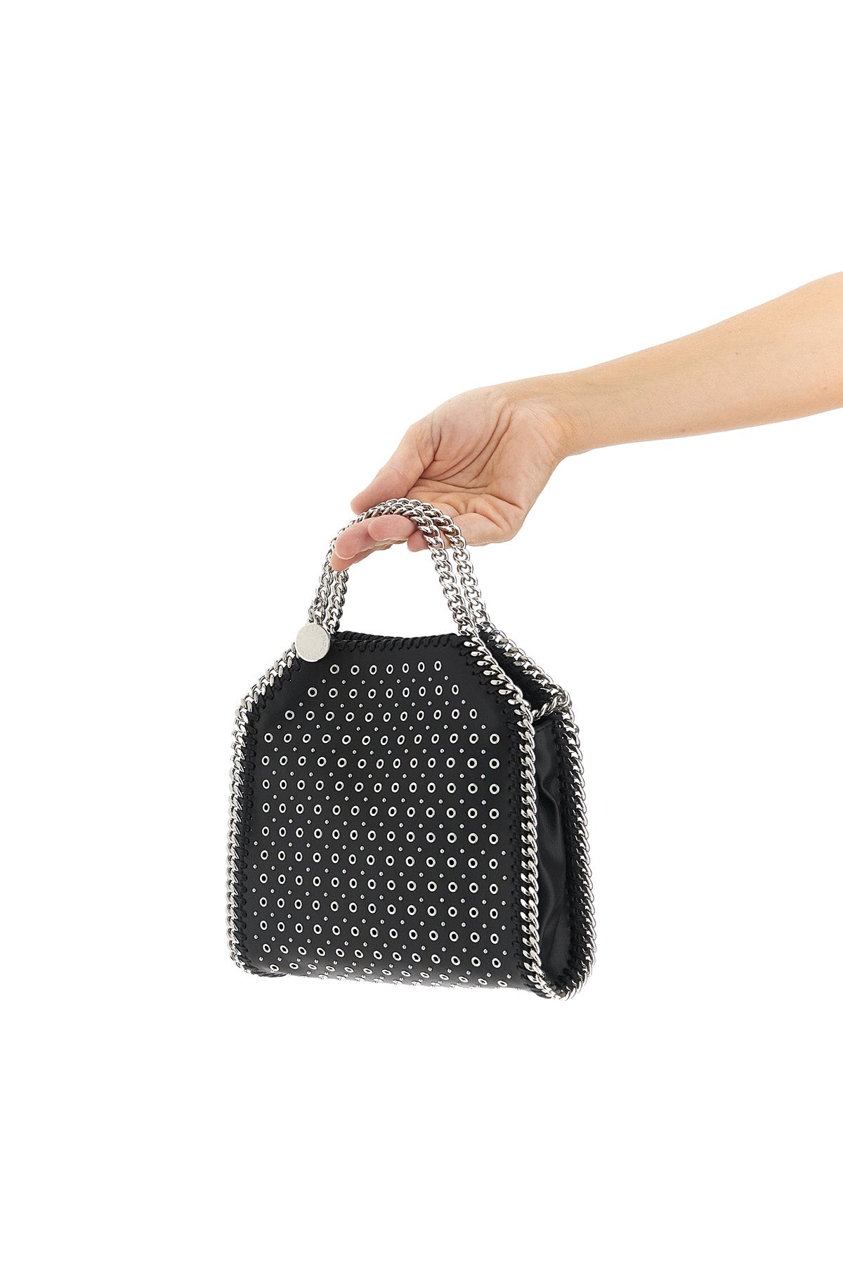STELLA MCCARTNEY OS tiny falabella handbag in leather-effect fabric
