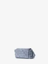 cloudy indigo notturno clutch bag