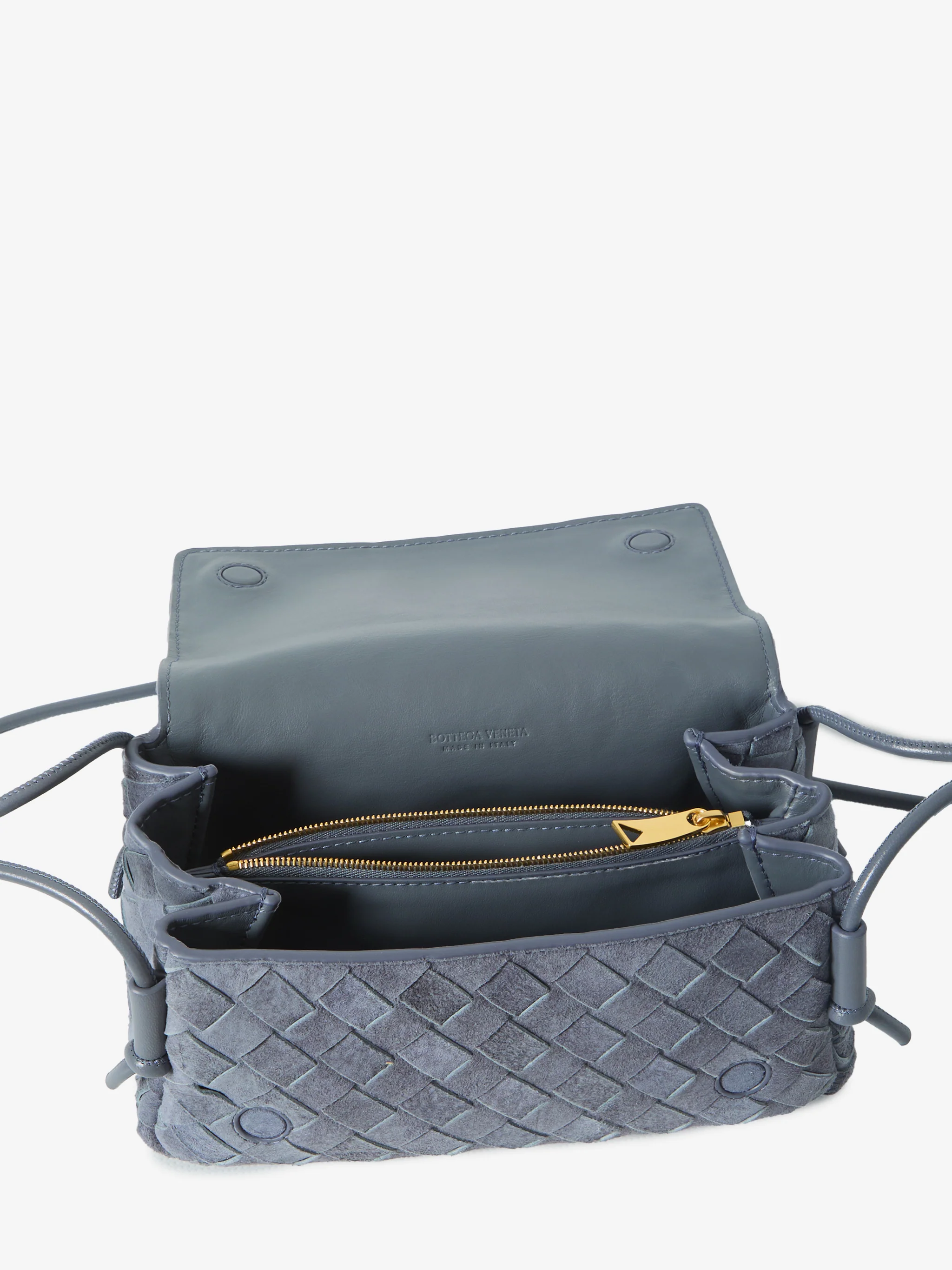 cloudy indigo notturno clutch bag