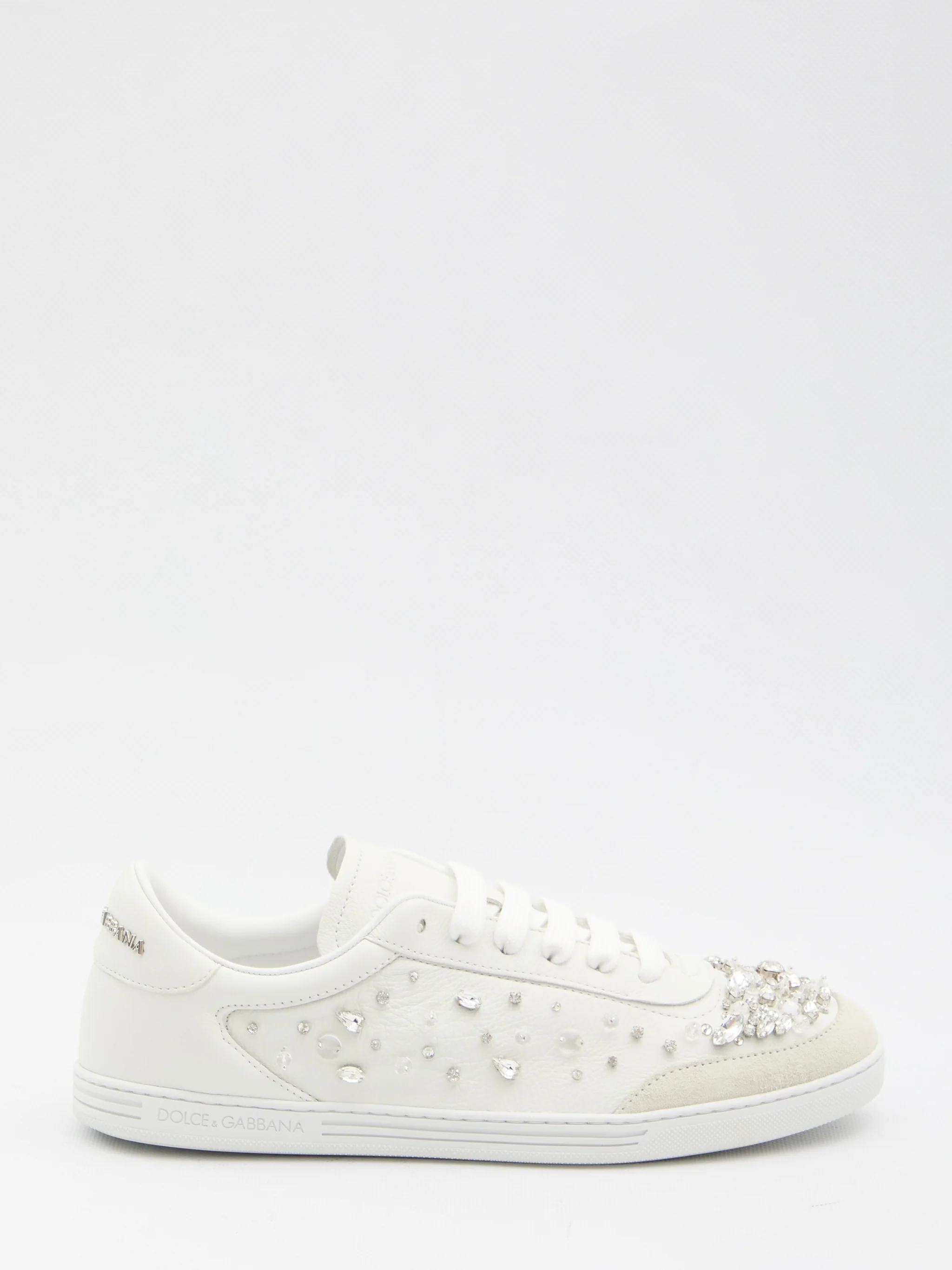 sneakers embellished with rhinestones