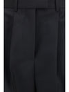double-pleat pants in wool and mohair