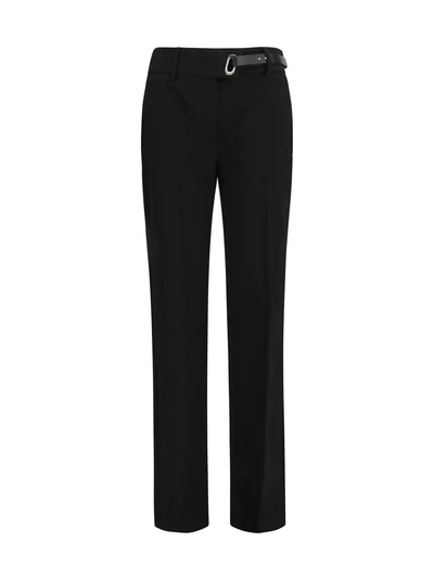 rum cigarette pants with belt