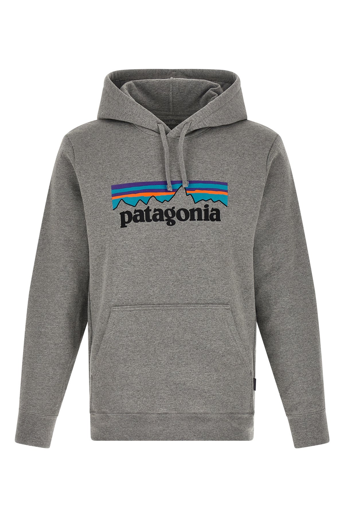 PATAGONIA L fleece cotton blend hoodie knitted mélange