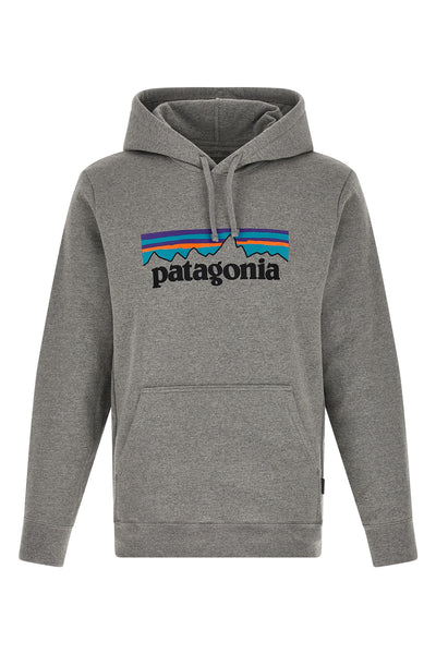 fleece cotton blend hoodie knitted mélange