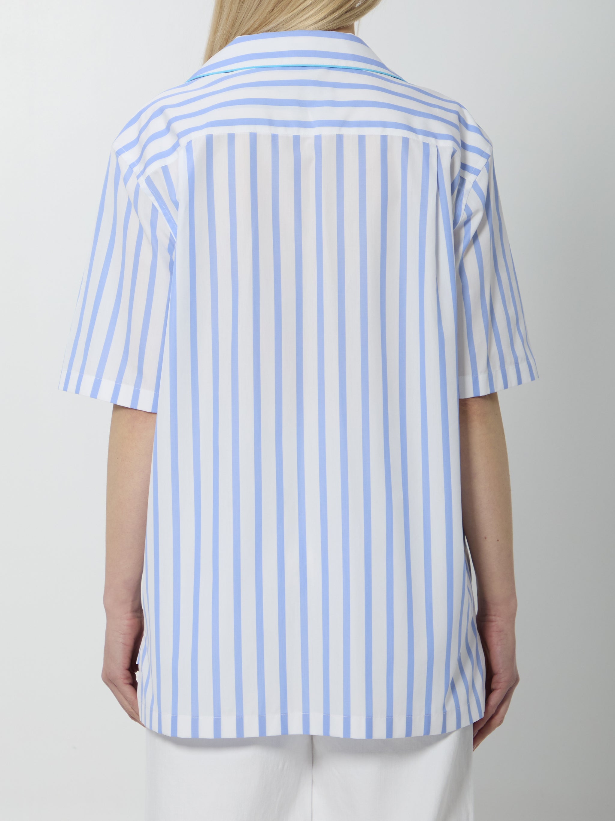 striped poplin shirt