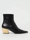tex ankle boots in leather with zip