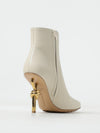 knot ankle boots in leather