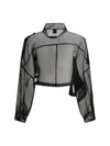 cropped jacket with pockets