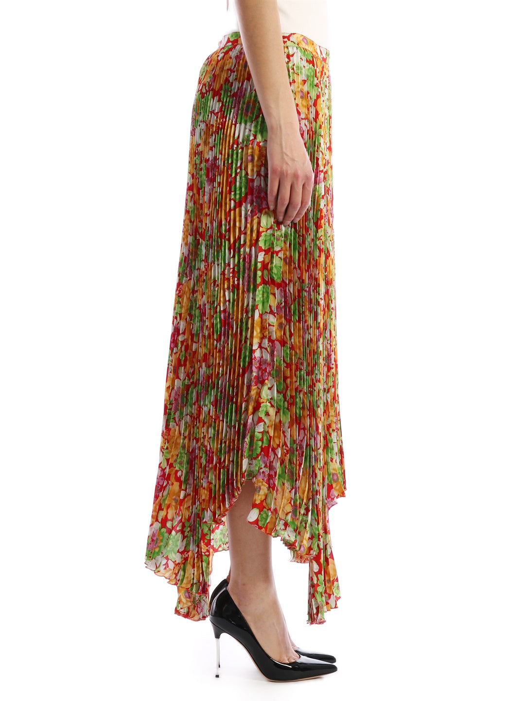 floral plissè skirt