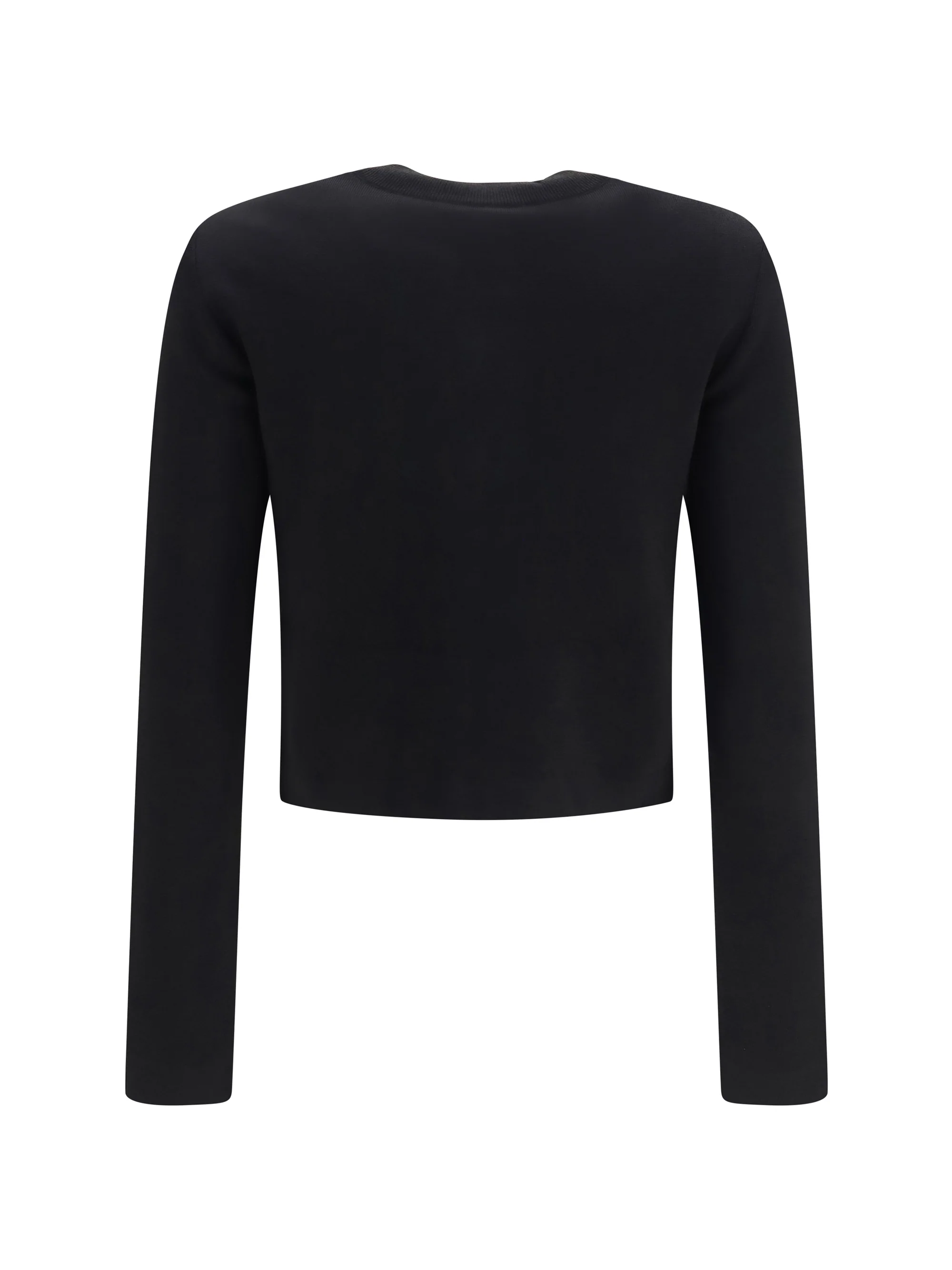 round-neck viscose cardigan