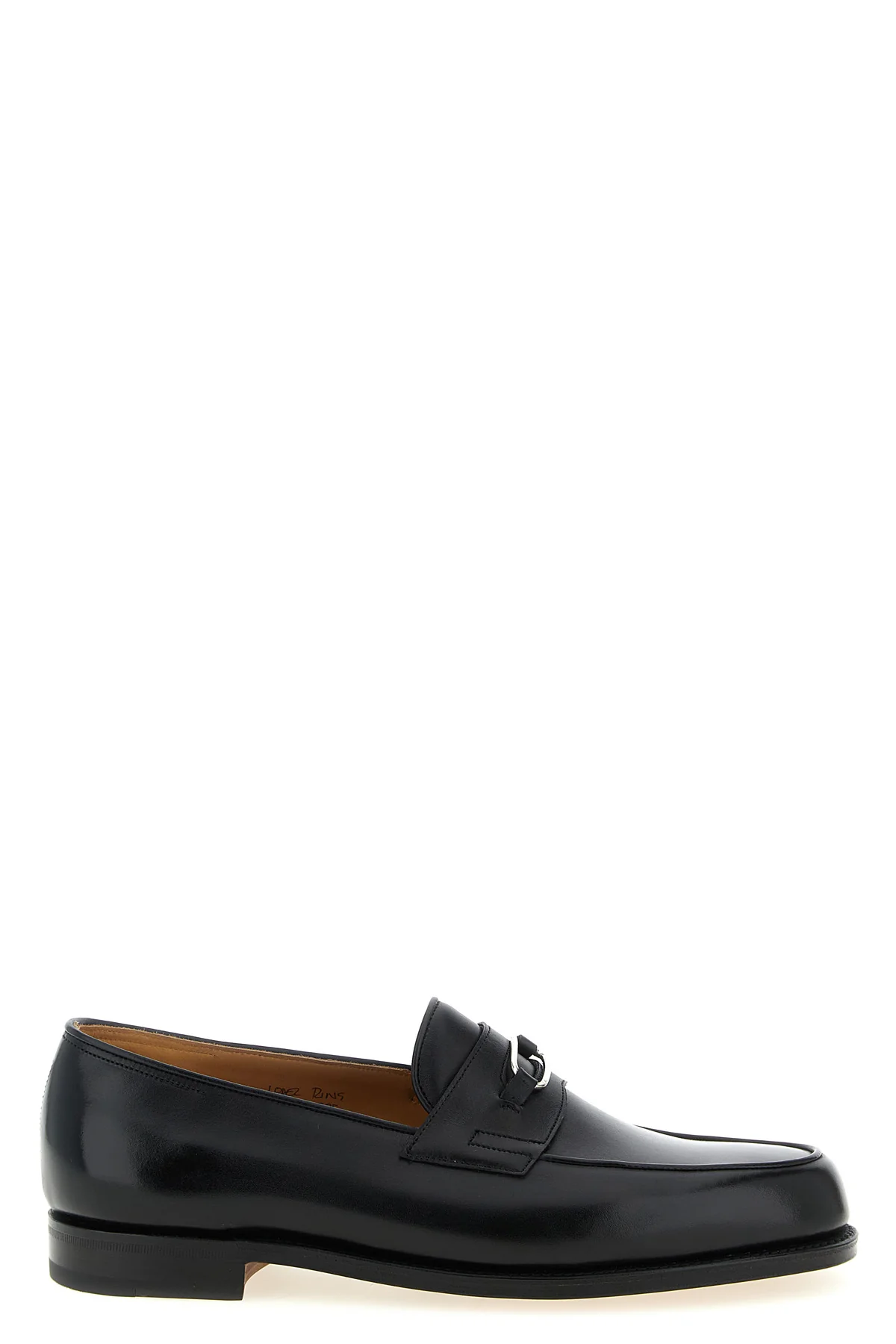 lopez ring smooth leather loafers