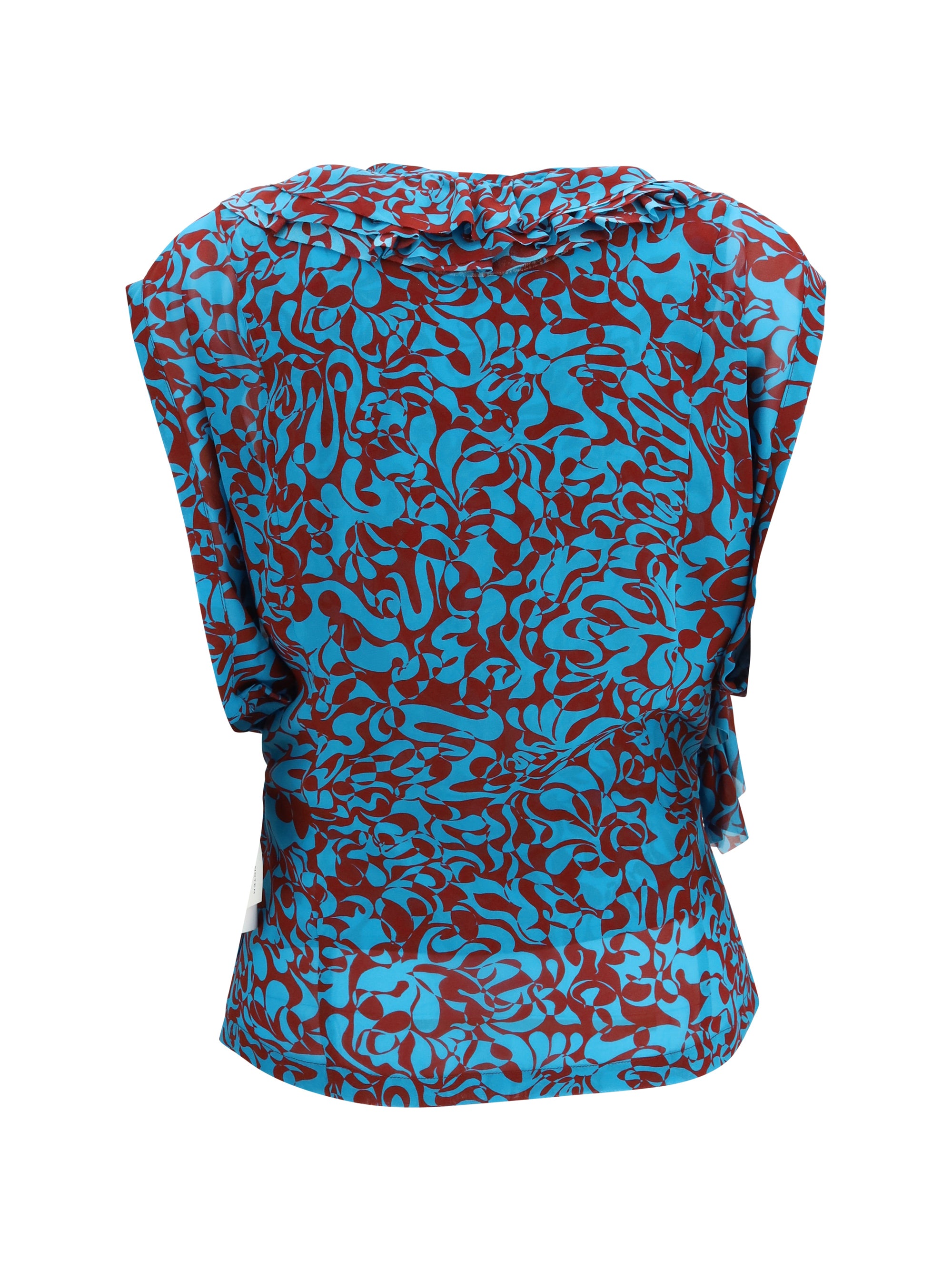 printed cotton blouse
