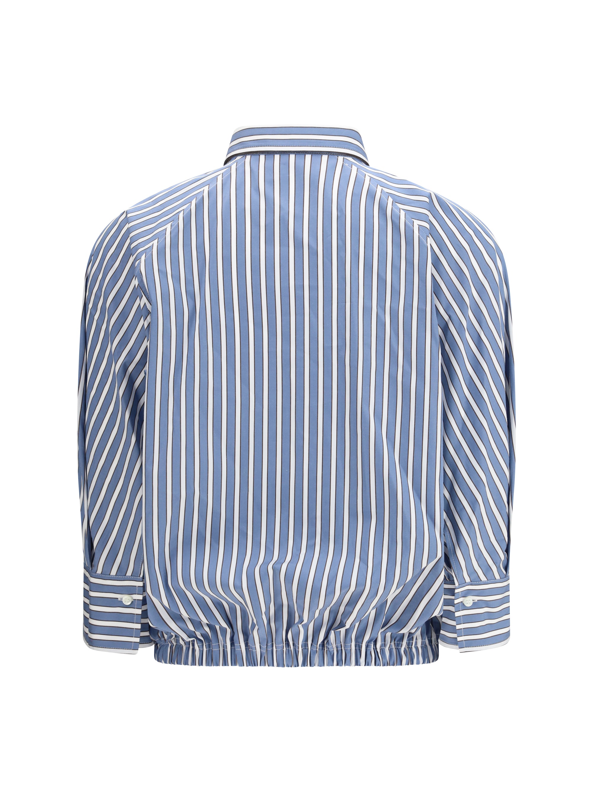 BRUNELLO CUCINELLI M shadow stripe poplin shirt 