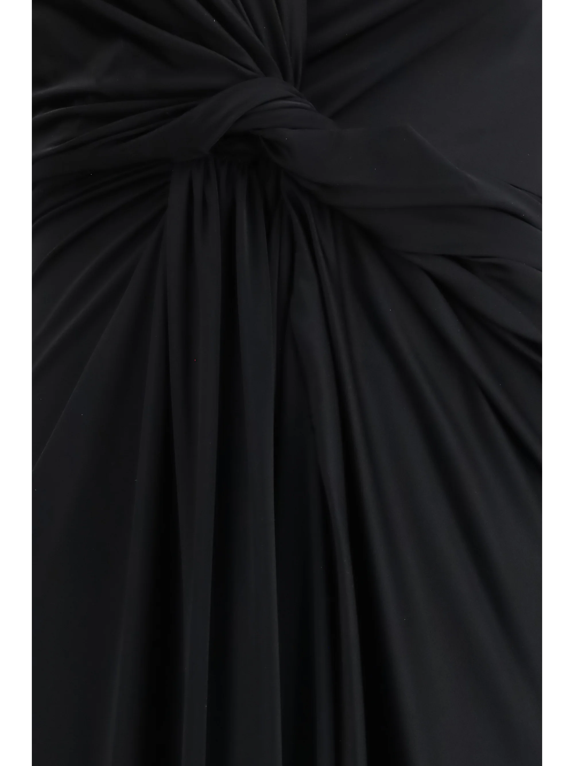 draped midi dress