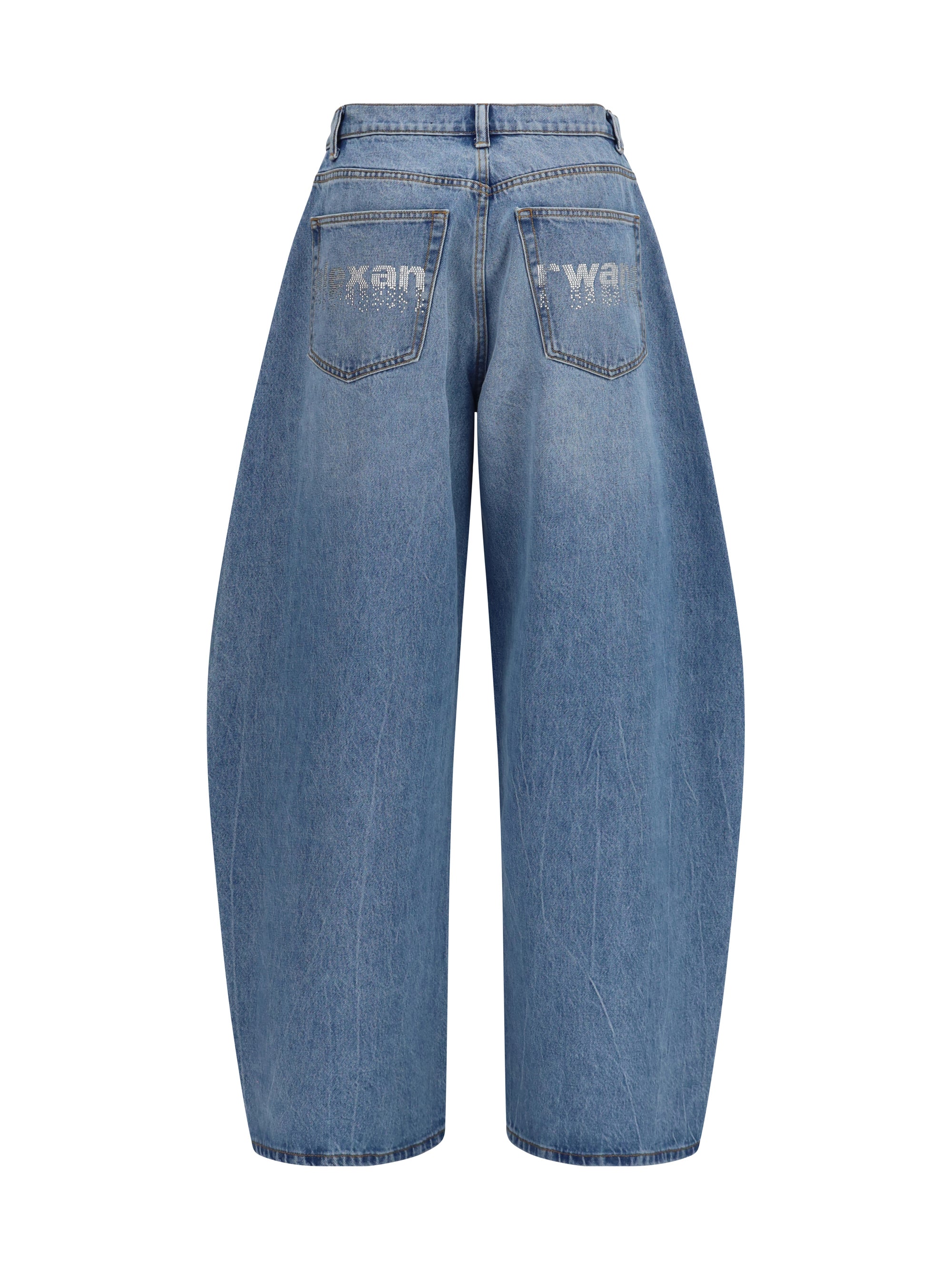 ALEXANDER WANG 24 crystal balloon jeans