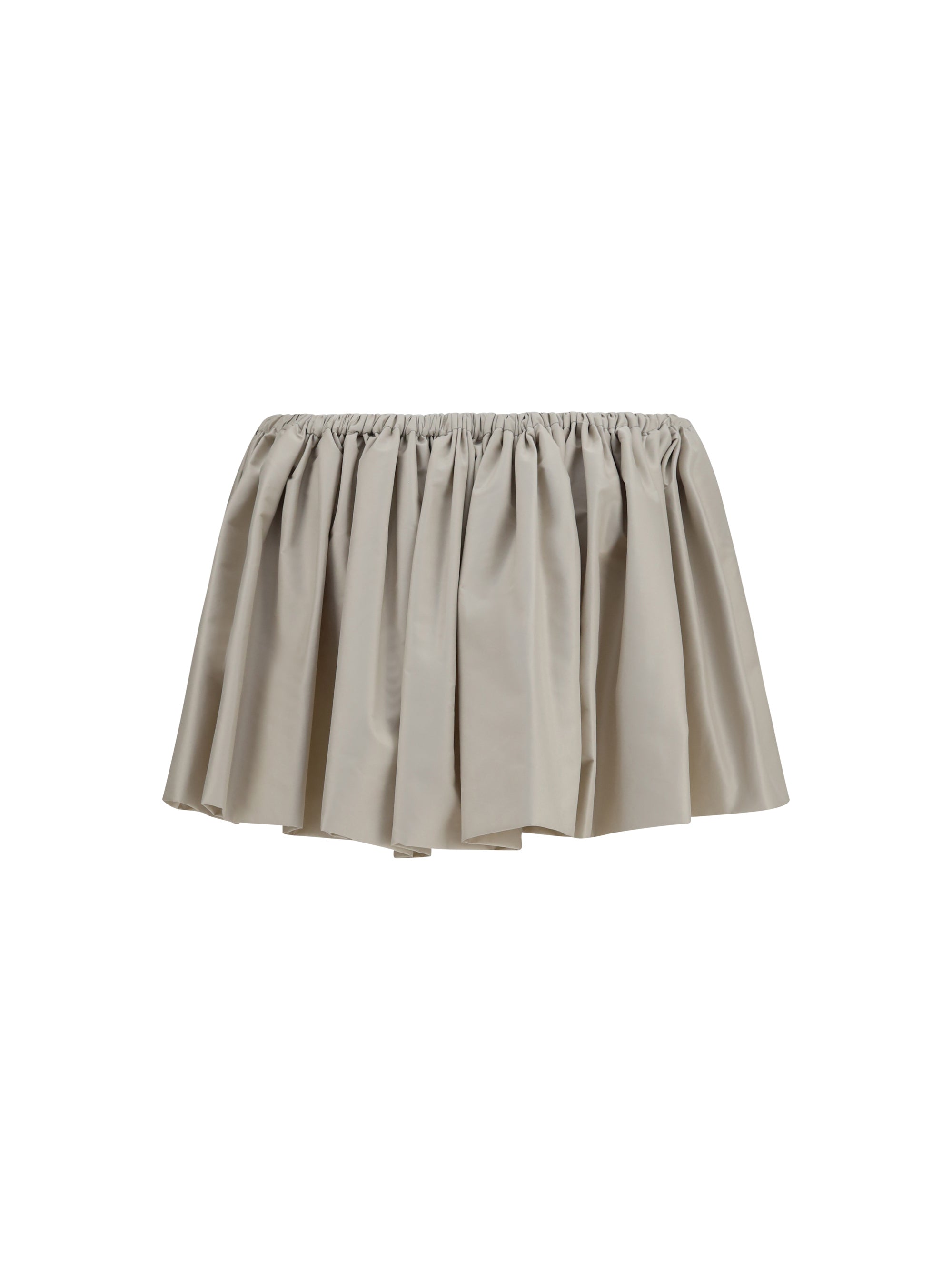 MIU MIU 40 ruffled mini skirt with drawstring