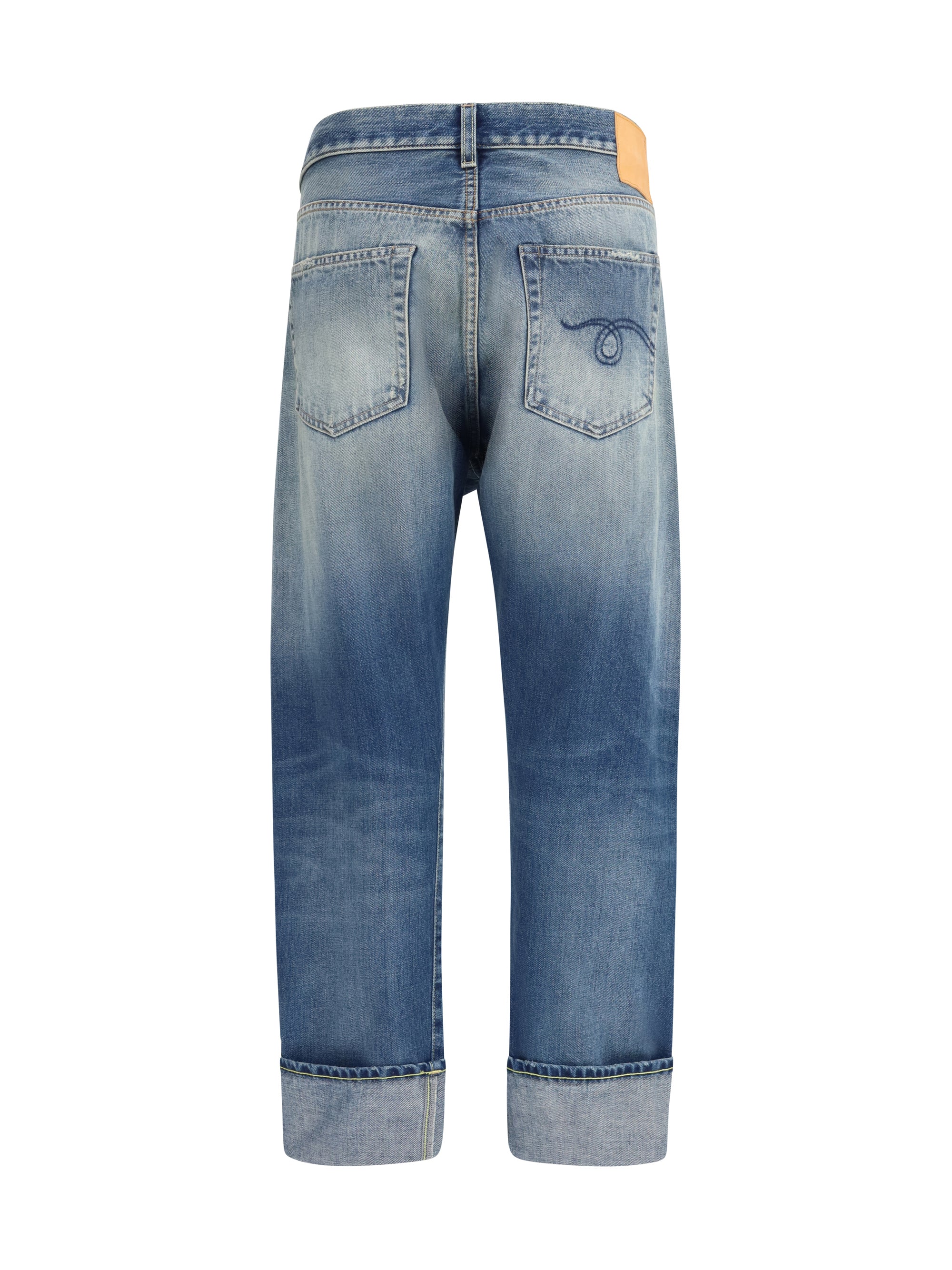 straight-leg jeans