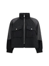 beth jacket with transparent inserts