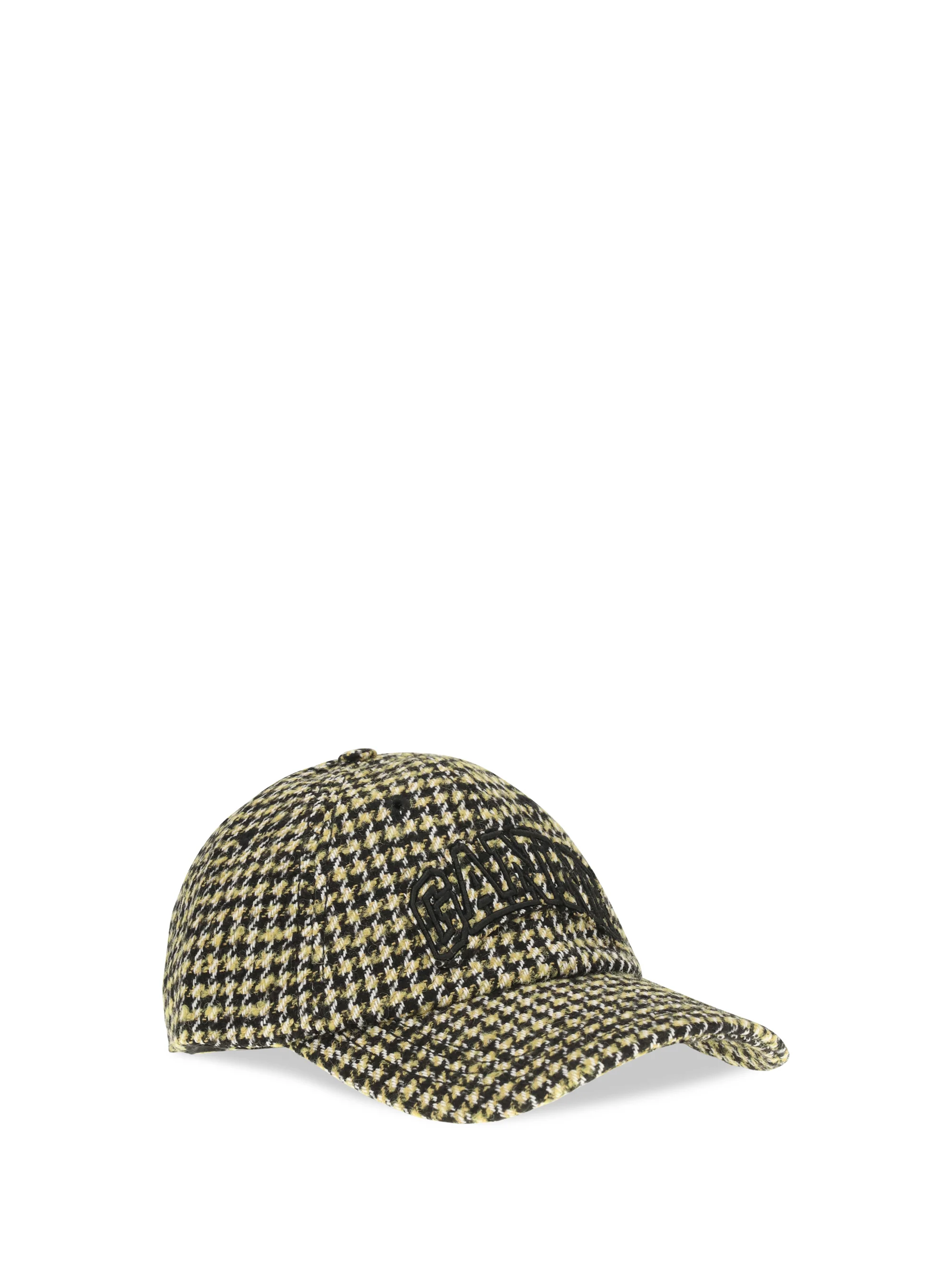woollen check cap