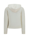 wool hooded cardigan