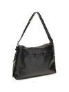 large voyou shoulder bag in shiny leather