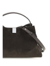 gyoza suede shoulder bag