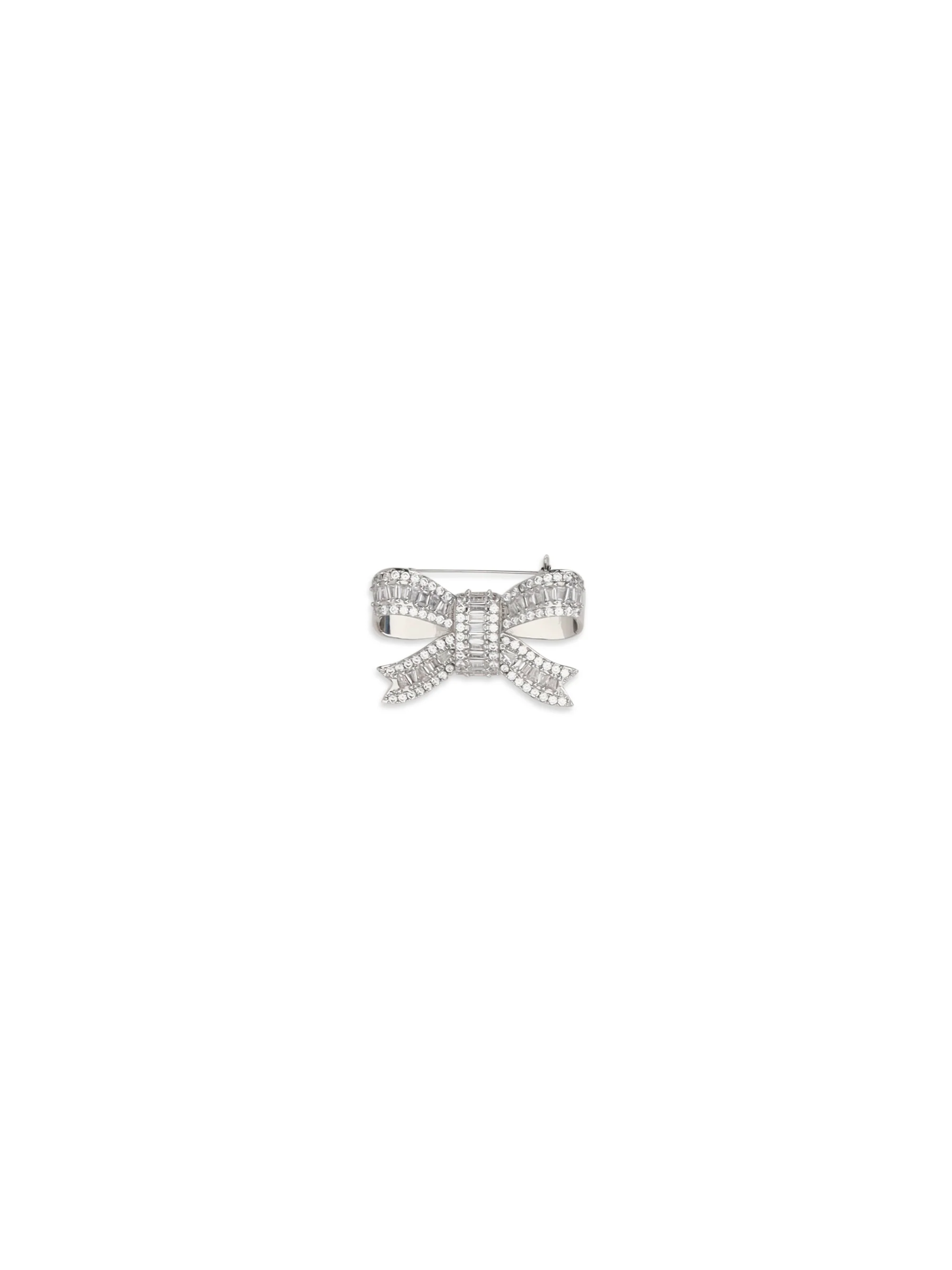 SELF-PORTRAIT OS crystal bow brooch