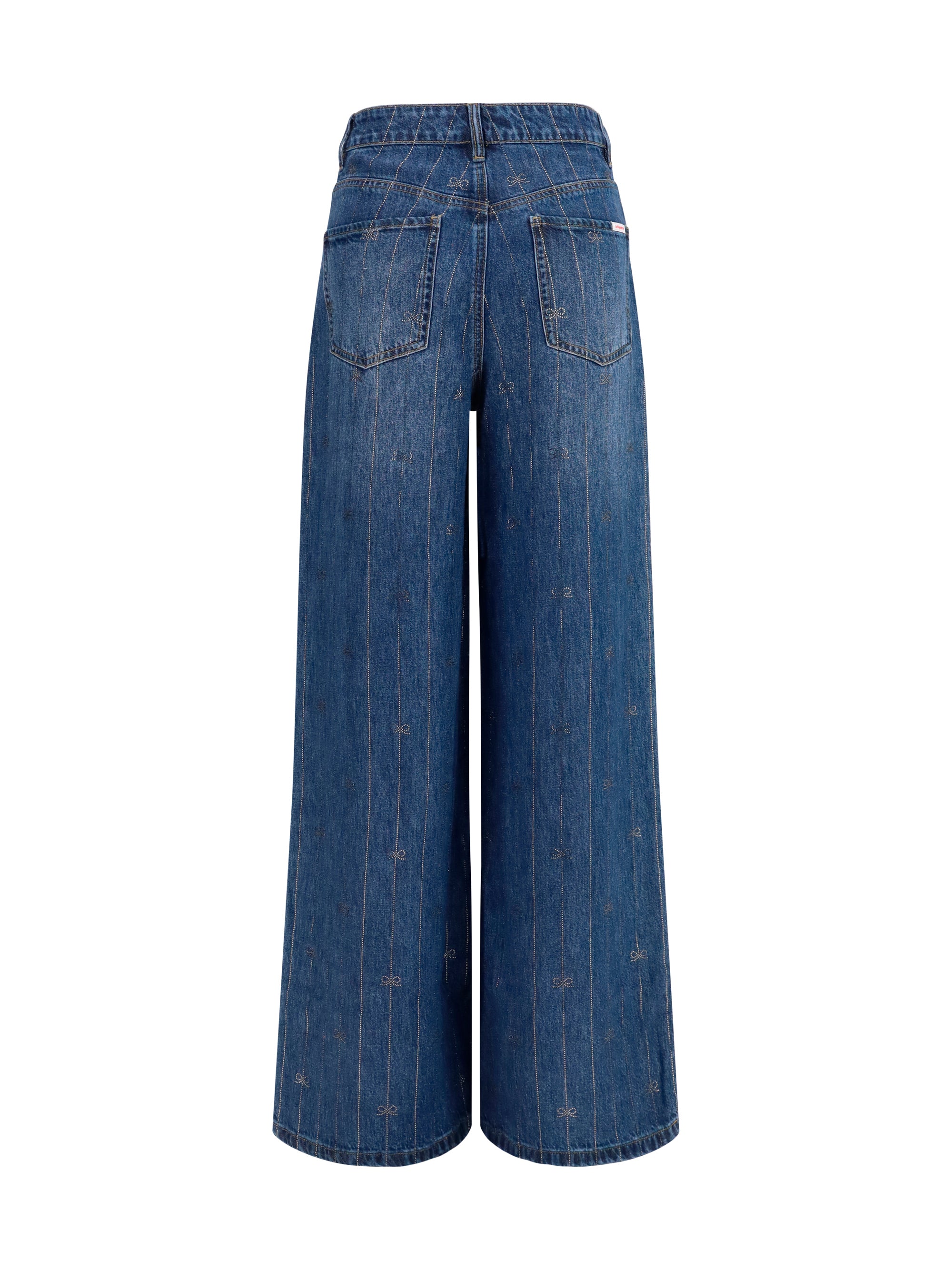 crystal-striped jeans