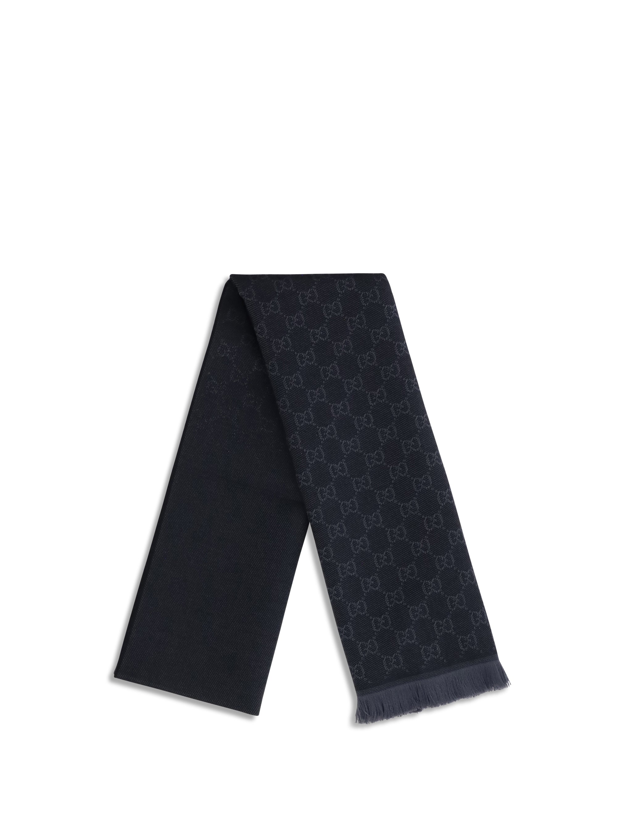 gg supreme embroidered wool scarf