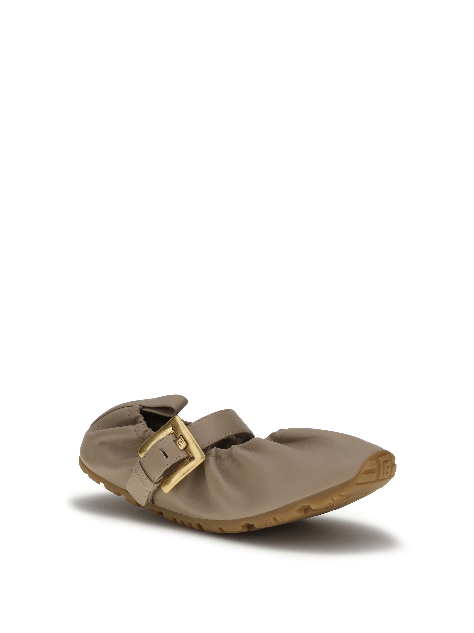 buckle strap ballerinas
