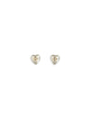 vlogo signature earrings in metal and pearls