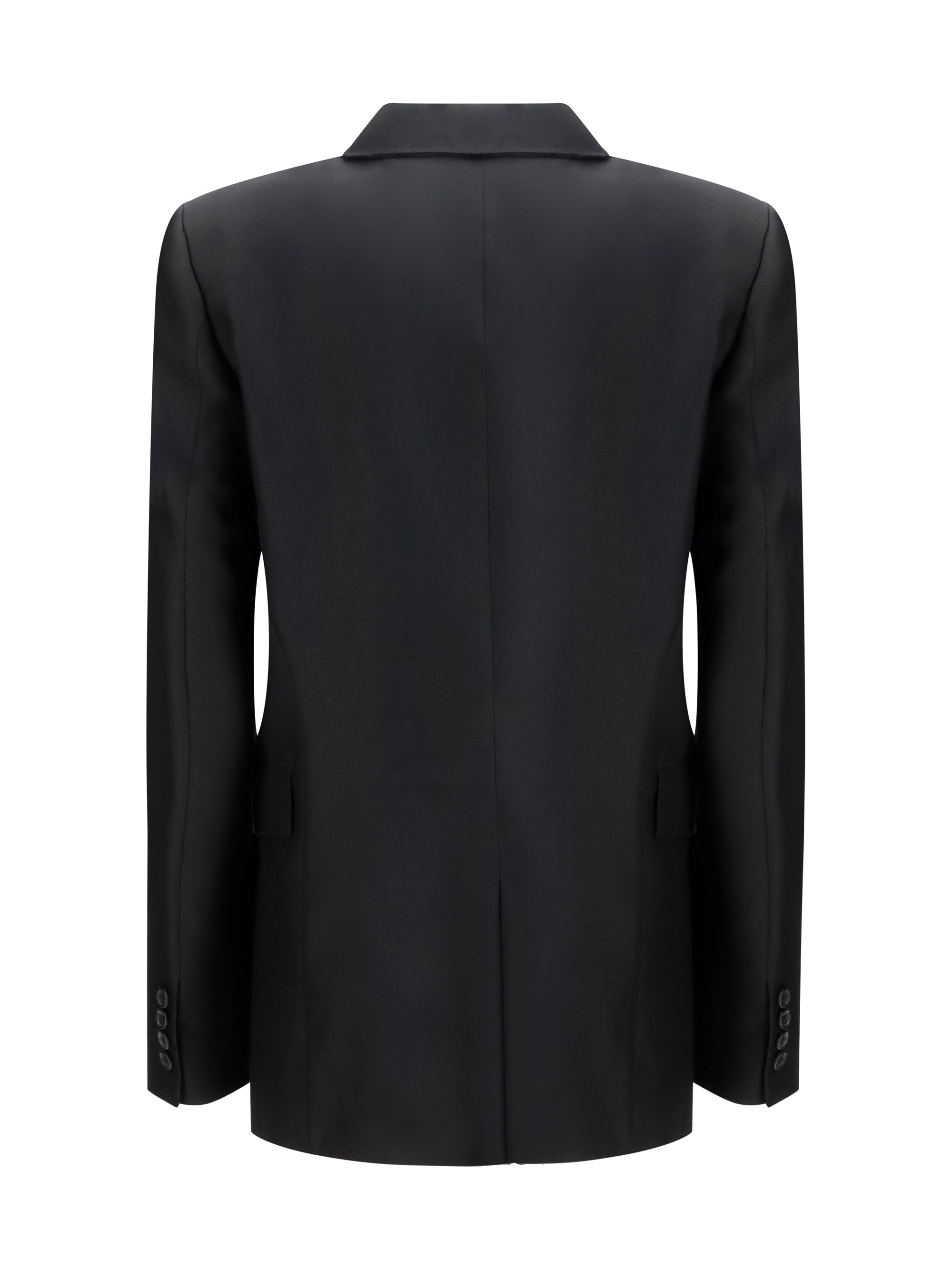 KHAITE 2 rolo double-breasted silk and wool blazer