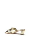 laminated leather mules sandals
