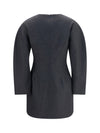 gabardine and wool dress