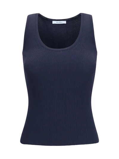 ribbed jersey tank top