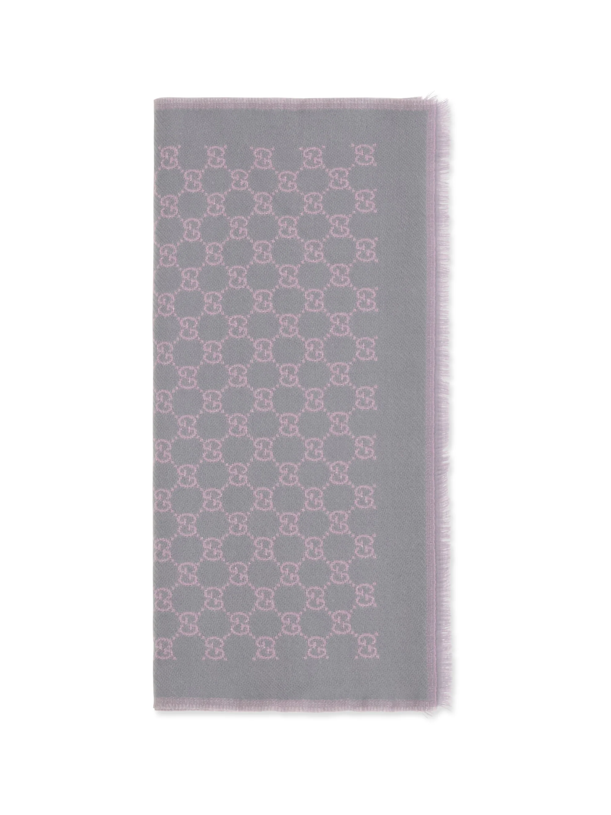 miss stenny gg monogram wool scarf