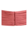 satin pleated waist belt